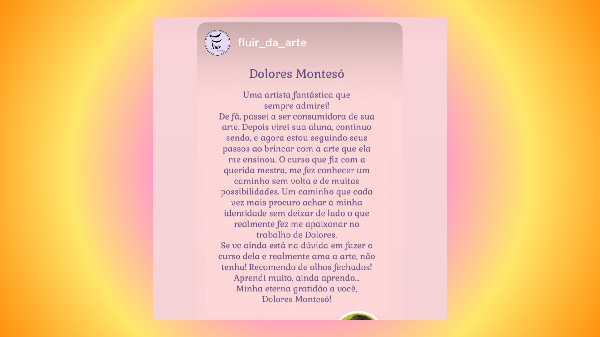 Depoimento de fluir_da_arte