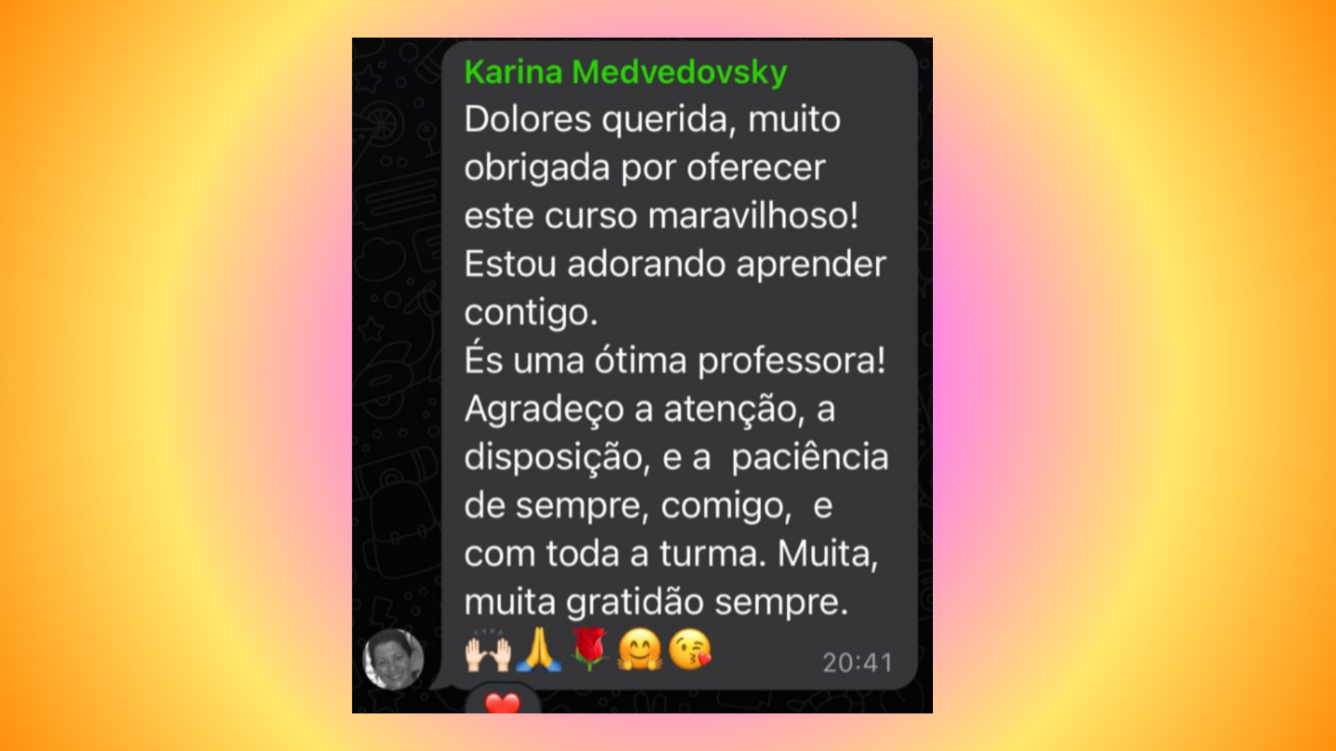Depoimento de Karina Medvedovsky